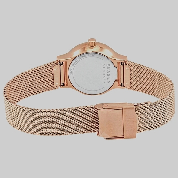 NWOT SKAGEN ROSE GOLD WATCH, w/ SWAROVSKI CRYSTALS, MODEL NO. SKW2665 - Picture 8 of 16